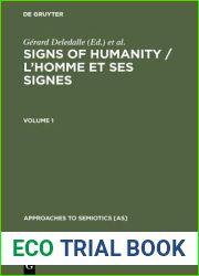 Signs of Humanity l|Homme Et Ses Signes: Proceedings of the Ivth International Congress Actes Du Ive Congr?s Mondial. International Association for Semiotic Studies Association Internationale de S?mio