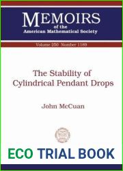 The Stability of Cylindrical Pendant Drops (Memoirs of the American Mathematical Society)