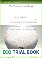 The Temple of the Kings: At Abydos (Sety I.) (Analecta Gorgiana)