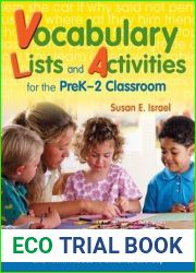 Vocabulary Lists and Activities for the PreK-2 Classroom: Integrating Vocabulary, Children|s Literature, and Think-Alouds to Enhance Literacy