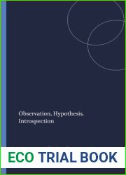 Observation, Hypothesis, Introspection (Poznan Studies in the Philosophy of the Sciences and the Humanities 87)