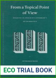 From a Topical Point of View: Dialectic in Anselm of Canterbury|s de Grammatico