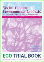 Social cultural and environmental contexts and the measurement of burden of disease