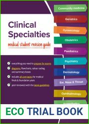 Clinical Specialties: Medical student revision guide