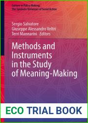 Methods and Instruments in the Study of Meaning-Making (Culture in Policy Making: The Symbolic Universes of Social Action)