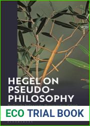 Hegel on Pseudo-Philosophy: Reading the Preface to the and quot;Phenomenology of Spirit and quot;