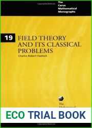 Field Theory and its Classical Problems (Mathematical Association of America Textbooks) by Charles Robert Hadlock (2000-12-07)