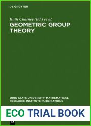 Geometric Group Theory: Proceedings of a Special Research Quarter at the Ohio State University, Spring 1992
