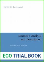 Syntactic Analysis and Description: A Constructional Approach (Continuum Collection)