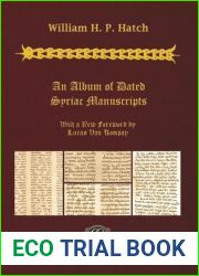 An Album of Dated Syriac Manuscripts