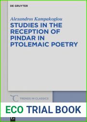 Studies in the Reception of Pindar in Ptolemaic Poetry