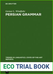 Persian Grammar: History and State of Its Study