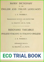 Handy Dictionary of the English and Italian Languages Dizionario tascabile inglese-italiano and italiano-inglese