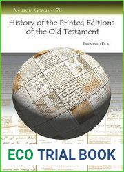 History of the Printed Editions of the Old Testament