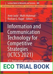 Information and Communication Technology for Competitive Strategies (ICTCS 2021): ICT: Applications and Social Interfaces (Lecture Notes in Networks and Systems, 400)