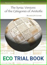 The Syriac Versions of the Categories of Aristotle