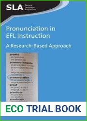 Pronunciation in EFL Instruction: A Research-Based Approach