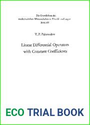 Linear Differential Operators with Constant Coefficients