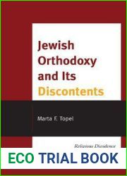 Jewish Orthodoxy and Its Discontents: Religious Dissidence in Contemporary Israel