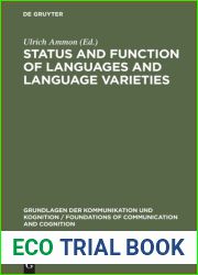 Status and Function of Languages and Language Varieties (Foundations of Communication)