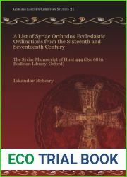 A List of Syriac Orthodox Ecclesiastic Ordinations from the Sixteenth and Seventeenth Century