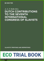 Dutch contributions to the seventh International Congress of Slavists