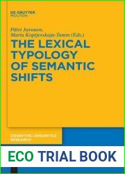 The Lexical Typology of Semantic Shifts (Cognitive Linguistics Research [CLR], 58)