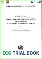 Weather - Based Mathematical Models for Estimating Development and Ripening of Crops