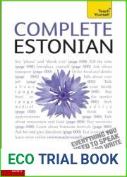 Complete Estonian: A Teach Yourself Guide (Teach Yourself Language) by Mare Kitsnik (2011-04-22)