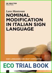 Nominal Modification in Italian Sign Language (Sign Languages and Deaf Communities [SLDC], 8)