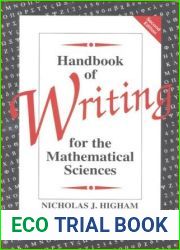 Handbook of Writing for the Mathematical Sciences