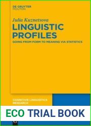 Linguistic Profiles: Going from Form to Meaning Via Statistics