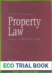 Property 2000. Modern Studies in Property Law, Volume 1.