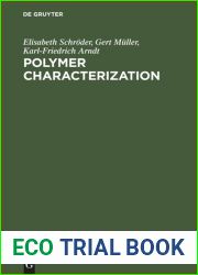 Polymer Characterization (Hanser Publishers)