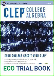 CLEP(R) College Algebra Book + Online (CLEP Test Preparation) by Stu Schwartz, Research and Education Association