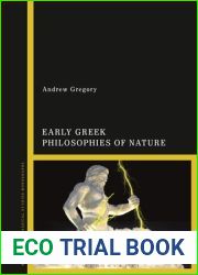 Early Greek Philosophies of Nature
