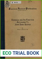 Evidence and its Function According to John Duns Scotus