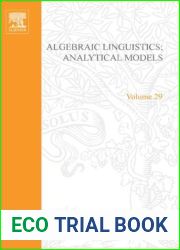 ALGEBRAIC LINGUISTICS; ANALYTICAL MODELS.