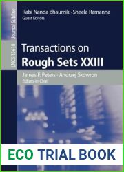 Transactions on Rough Sets XXIII (Lecture Notes in Computer Science, 13610)