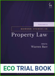 Modern Studies in Property Law - Volume 8 (Modern Studies in Property Law, 8)