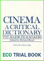 Cinema: A Critical Dictionary (2 volume set)