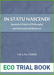 In Statu Nascendi: Journal of Political Philosophy and International Relations, Volume 3, No. 2 (2020)