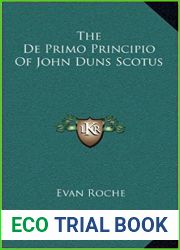The De Primo Principio of John Duns Scotus