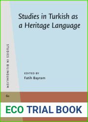Studies in Turkish as a Heritage Language (Studies in Bilingualism)