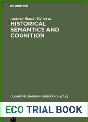 Historical Semantics and Cognition