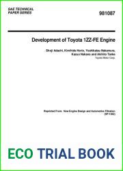 Development of Toyota 1ZZ-FE Engine