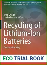 Recycling of Lithium-Ion Batteries: The LithoRec Way (Sustainable Production, Life Cycle Engineering and Management)