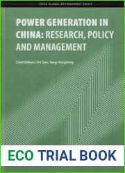 Power Generation in China: Research, Policy and Management (China Global Environment)