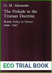 The Prelude to the Truman Doctrine