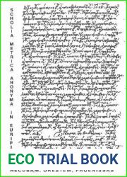 Scholia Metrica Anonyma in Euripidis Hecubam Orestem Phoenissas (Opuscula Graecolatina S.) (v. 10) (Greek Edition)